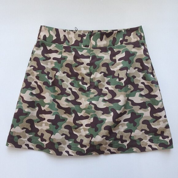 New ZARA Camo Printed Skort Skirt Shorts Camouflage Golf Hiking Active Casual S - Picture 13 of 13
